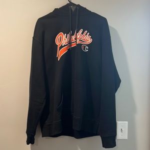 Champion Philly hoodie black with orange and white logo